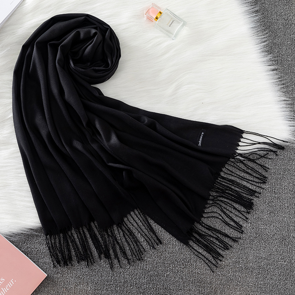 Fashion Solid Scarf Women Cash - Cashmere Scarf Wrap 评论和价格