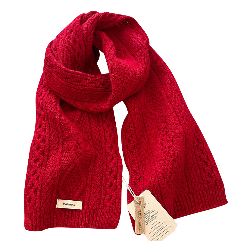 Luxury 100% Wool Scarf Women M - Cashmere Scarf Wrap 评论和价格