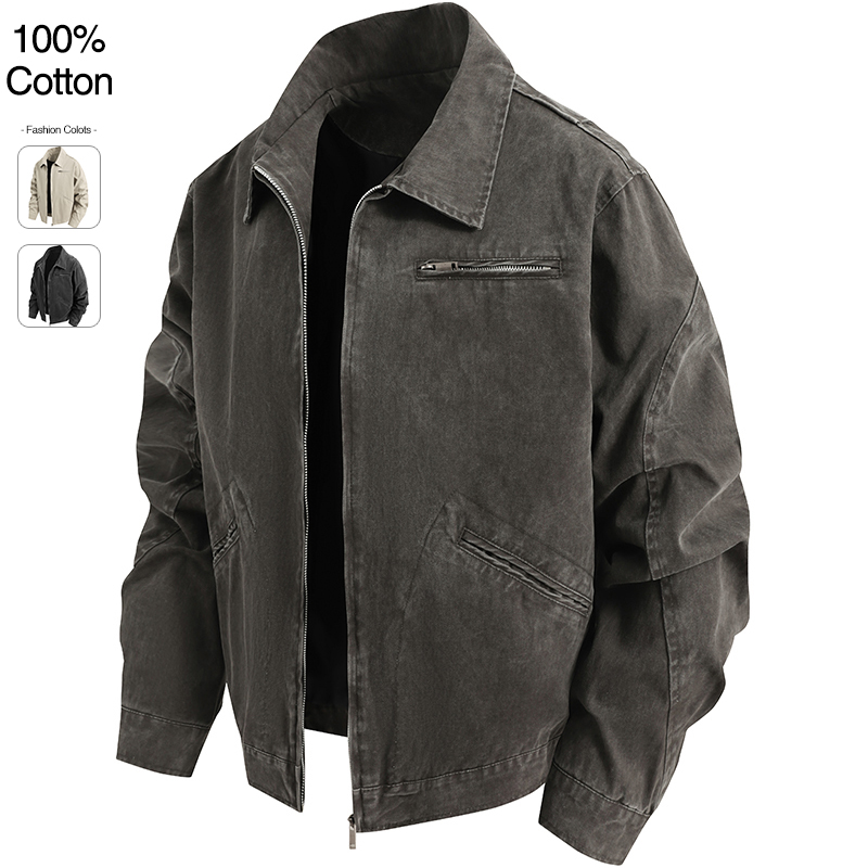 Oversize Loose Men's Denim Jac - Quality Winter Clothing 评论和价格