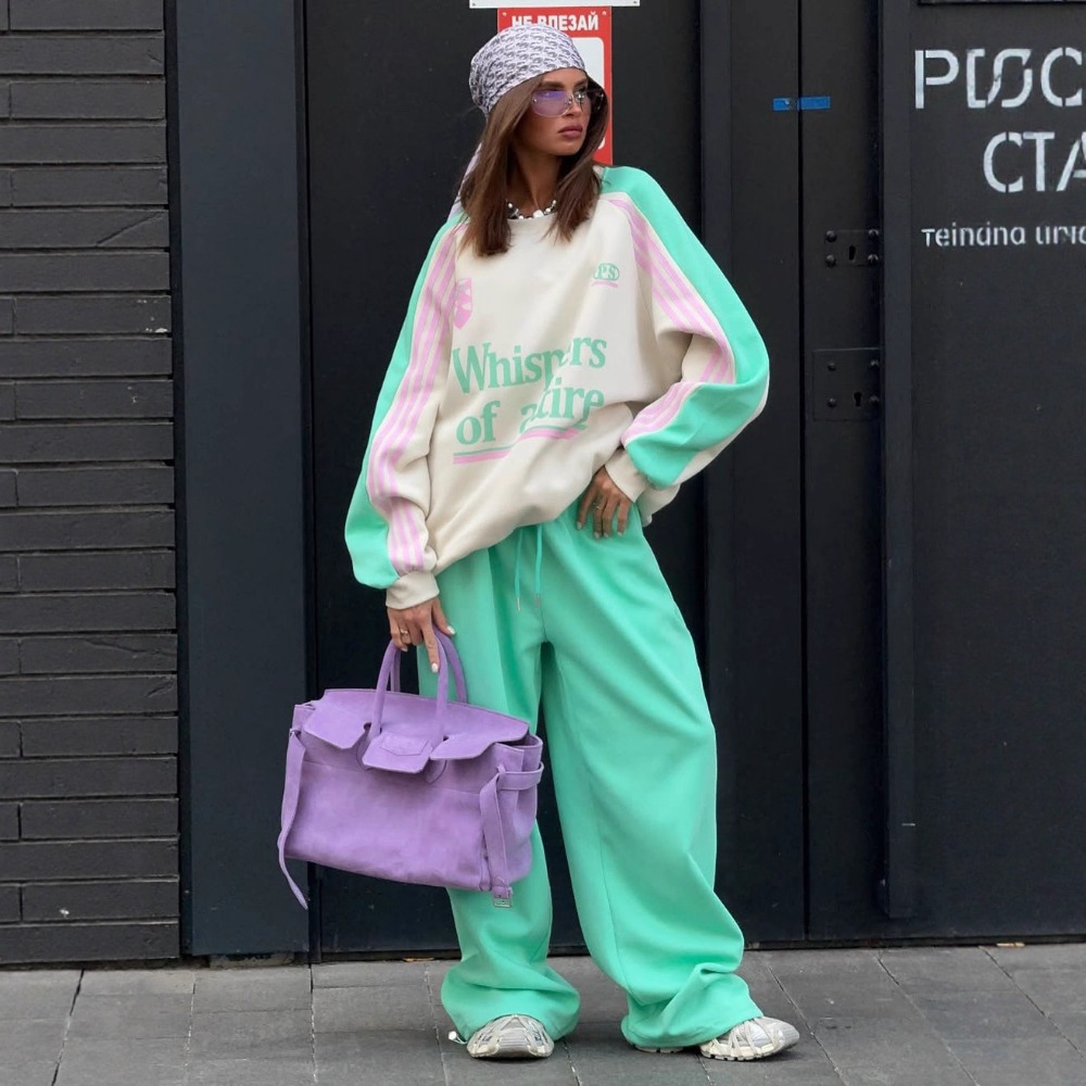 Fashion Contrasting Sweatshirt - Y2K Winter Clothing 评论和价格