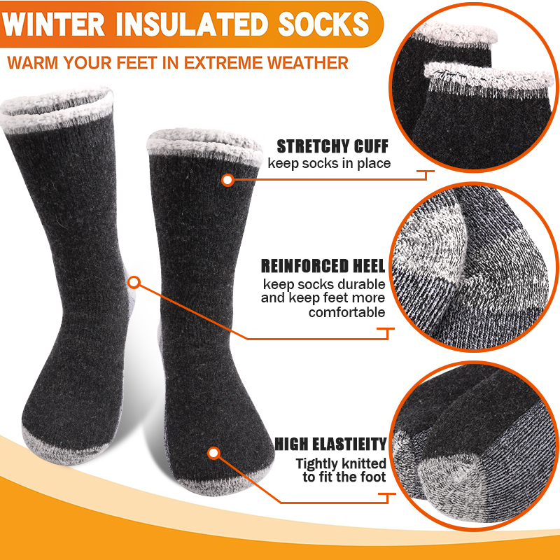 6 Pairs Merino Men's Wool Hiki - Thermal Sock Merino 评论和价格